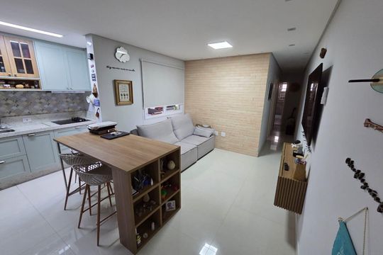 Cozinha de apartamento à venda com 3 quartos, 70m² em Vila Santa Teresa, Santo André
