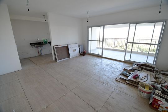 Sala de apartamento à venda com 2 quartos, 105m² em Jardim das Paineiras, Campinas