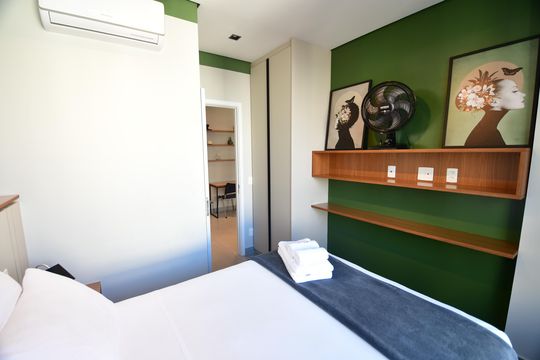 Quarto de apartamento para alugar com 1 quarto, 46m² em Centro, Campinas