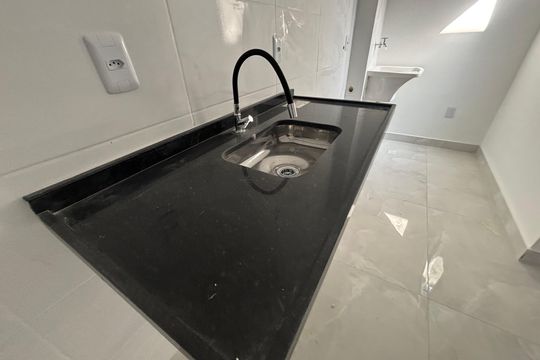 Cozinha de apartamento para alugar com 1 quarto, 33m² em Cidade Antônio Estêvão de Carvalho, São Paulo