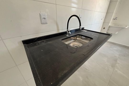Cozinha de apartamento à venda com 2 quartos, 38m² em Cidade Antônio Estêvão de Carvalho, São Paulo