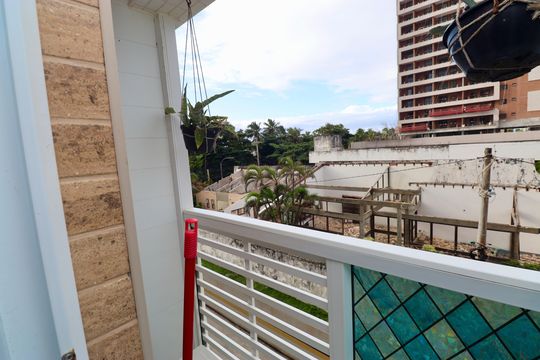 Varanda de kitnet/studio para alugar com 1 quarto, 22m² em Stella Maris, Salvador