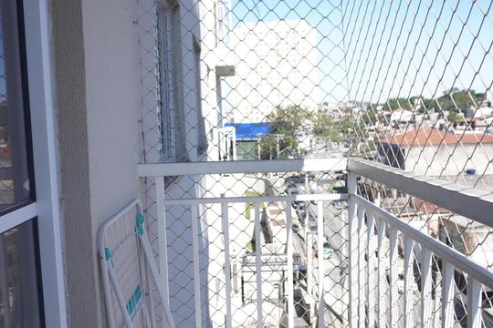 Varanda da sala de apartamento à venda com 2 quartos, 52m² em Vila Nova Curuca, São Paulo