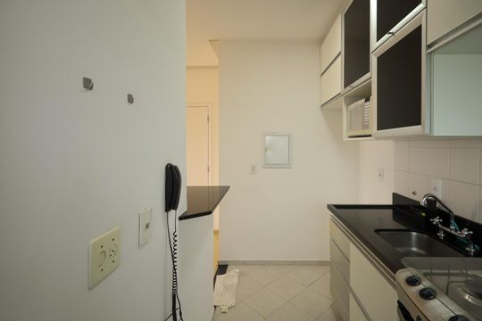 Cozinha de apartamento à venda com 1 quarto, 50m² em Chácara Santo Antônio (zona Sul), São Paulo