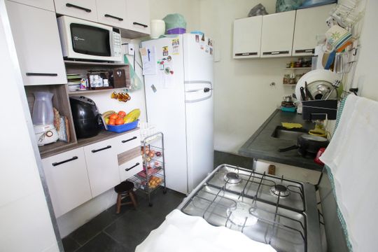 Cozinha de apartamento à venda com 2 quartos, 51m² em Pechincha, Rio de Janeiro