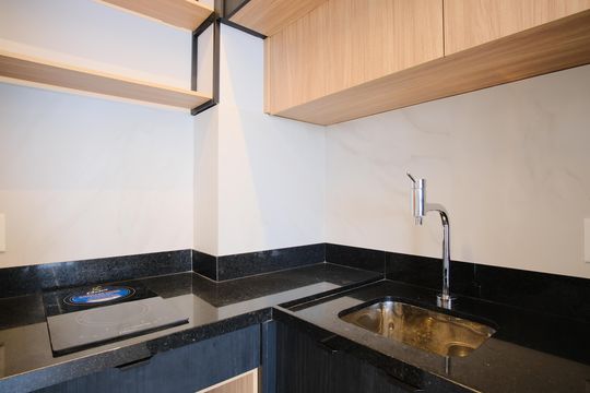 Cozinha de kitnet/studio para alugar com 1 quarto, 42m² em Vila Gomes Cardim, São Paulo