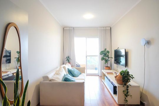 Sala de apartamento para alugar com 2 quartos, 76m² em Santa Paula, São Caetano do Sul