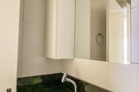 Banheiro  de apartamento à venda com 2 quartos, 47m² em Vila Paulistania, São Paulo