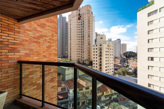 Varanda da Suíte 3 de apartamento à venda com 4 quartos, 300m² em Santana, São Paulo
