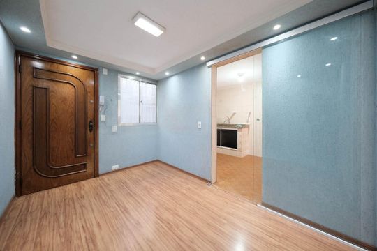 Sala de apartamento à venda com 2 quartos, 48m² em Conjunto Habitacional Padre Manoel de Paiva, São Paulo