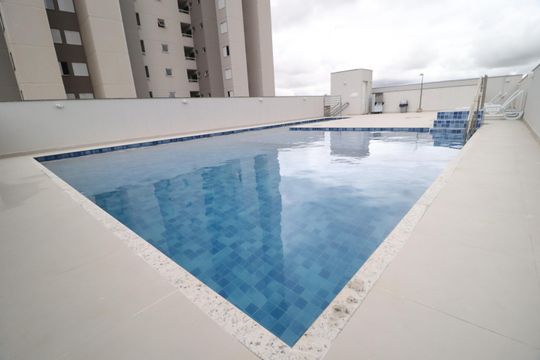 Área comum - Piscina de apartamento para alugar com 2 quartos, 52m² em Novo Mundo, Uberlândia