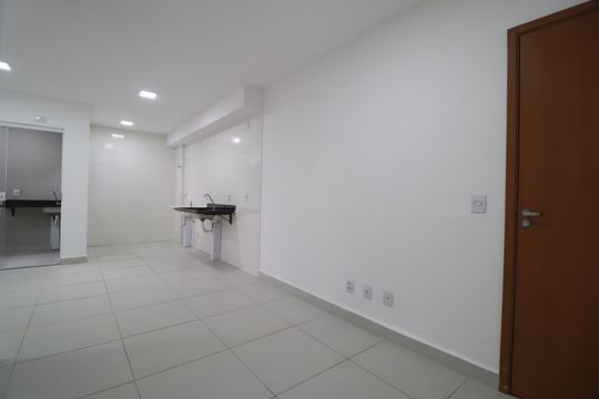 Sala de apartamento para alugar com 2 quartos, 52m² em Novo Mundo, Uberlândia