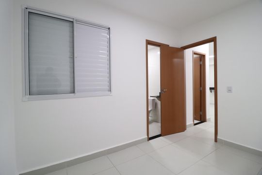 Quarto 1 - Suíte de apartamento para alugar com 2 quartos, 52m² em Novo Mundo, Uberlândia