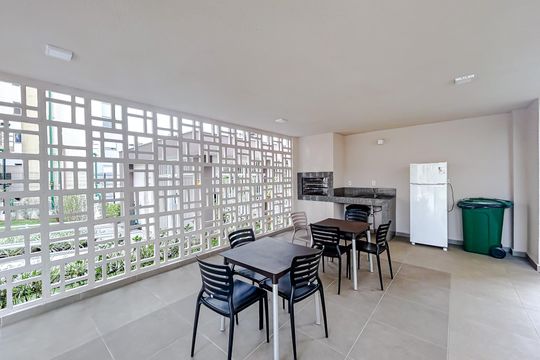 Área comum - Churrasqueira de apartamento para alugar com 1 quarto, 28m² em Penha de França, São Paulo