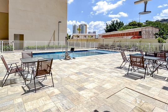 Área comum - Piscina de apartamento para alugar com 1 quarto, 28m² em Penha de França, São Paulo