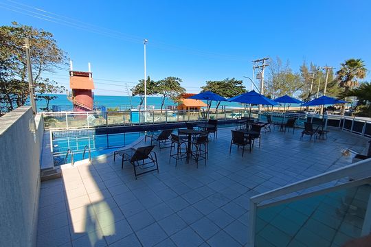 Área comum - Piscina de kitnet/studio para alugar com 1 quarto, 38m² em Praia do Pecado, Macaé