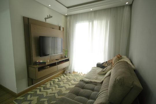 Sala de apartamento à venda com 3 quartos, 56m² em Jardim Iraja, São Bernardo do Campo