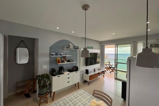 Sala de apartamento à venda com 1 quarto, 50m² em Recreio dos Bandeirantes, Rio de Janeiro
