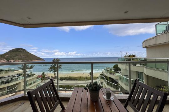 Varanda de apartamento à venda com 1 quarto, 50m² em Recreio dos Bandeirantes, Rio de Janeiro
