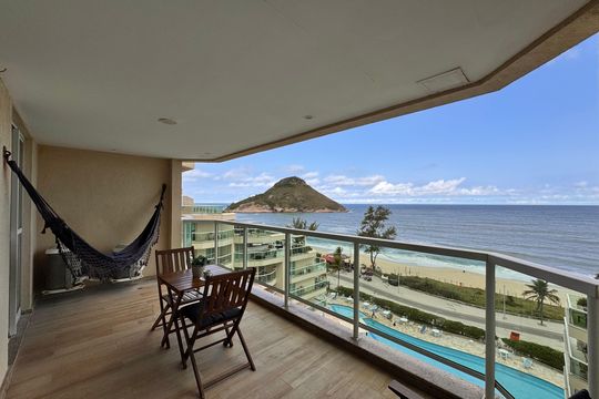 Varanda de apartamento à venda com 1 quarto, 50m² em Recreio dos Bandeirantes, Rio de Janeiro