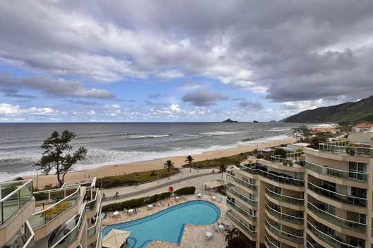 Varanda - Vista de apartamento à venda com 1 quarto, 50m² em Recreio dos Bandeirantes, Rio de Janeiro