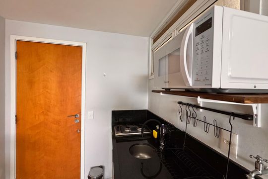 Cozinha de apartamento à venda com 1 quarto, 50m² em Recreio dos Bandeirantes, Rio de Janeiro