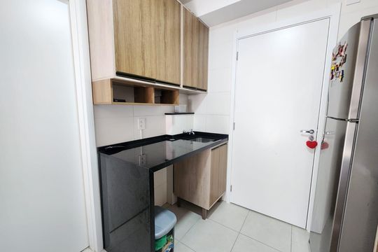 Cozinha de kitnet/studio para alugar com 1 quarto, 28m² em Belenzinho, São Paulo