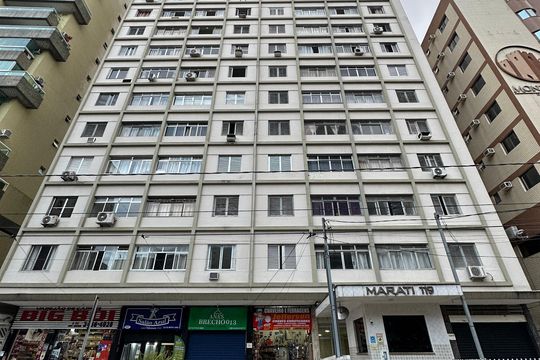Fachada do Prédio de apartamento para alugar com 1 quarto, 44m² em Centro, São Vicente