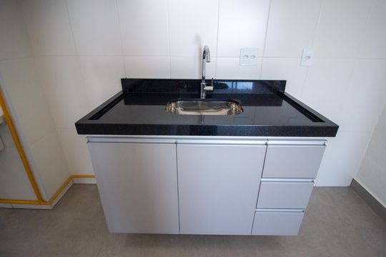 Cozinha de apartamento para alugar com 3 quartos, 60m² em Jardim Santa Rosália, Sorocaba