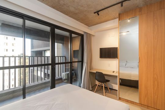 Studio de kitnet/studio para alugar com 1 quarto, 25m² em Cidade Monções, São Paulo