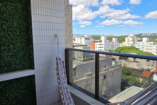 Varanda de apartamento à venda com 4 quartos, 284m² em Liberdade, Belo Horizonte