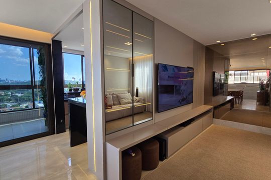 Sala de apartamento à venda com 4 quartos, 284m² em Liberdade, Belo Horizonte