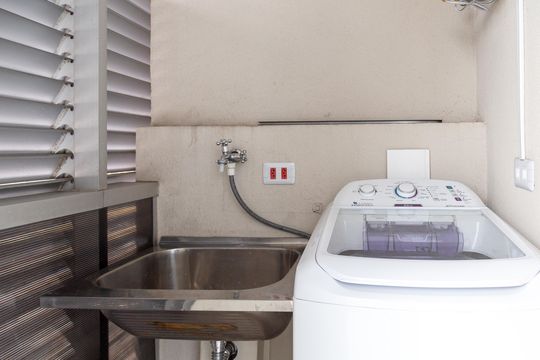 Varanda - area de serviço de apartamento para alugar com 1 quarto, 39m² em Vila Augusta, Guarulhos