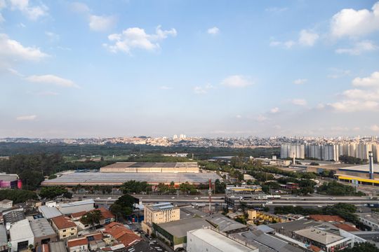 Varanda - vista de apartamento para alugar com 1 quarto, 39m² em Vila Augusta, Guarulhos