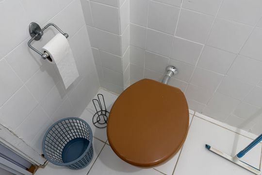 Banheiro e Area de serviço de apartamento para alugar com 1 quarto, 50m² em Embaré, Santos