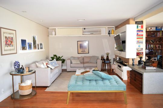 Sala de estar de apartamento para alugar com 3 quartos, 181m² em Pinheiros, São Paulo