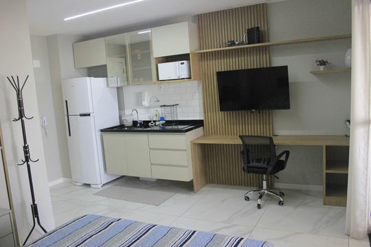 Cozinha de kitnet/studio à venda com 1 quarto, 39m² em Vila Camargos, Guarulhos