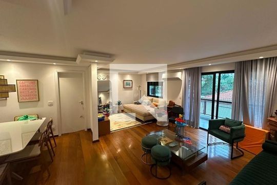 Sala de apartamento à venda com 4 quartos, 130m² em Indianópolis, São Paulo