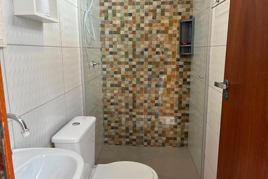 Banheiro de apartamento para alugar com 1 quarto, 22m² em Barreiros, São José