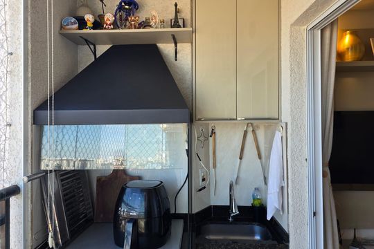 Varanda gourmet de apartamento à venda com 2 quartos, 51m² em Ponte Grande, Guarulhos