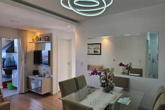 Sala  de apartamento à venda com 2 quartos, 51m² em Ponte Grande, Guarulhos