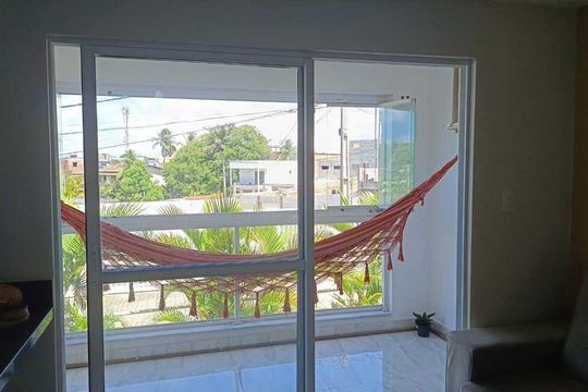 Varanda de casa de condomínio para alugar com 2 quartos, 50m² em Itapuã, Salvador