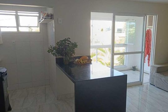 Cozinha de casa de condomínio para alugar com 2 quartos, 50m² em Itapuã, Salvador