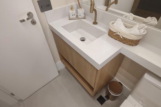 Lavabo de apartamento à venda com 2 quartos, 90m² em Cerâmica, São Caetano do Sul