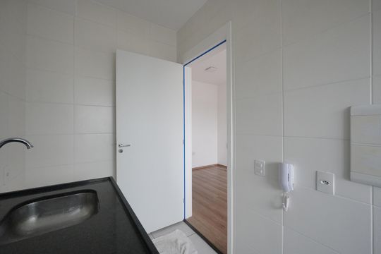 Cozinha de apartamento à venda com 1 quarto, 27m² em Vila Dom Pedro I, São Paulo