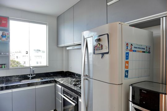 Cozinha  de apartamento à venda com 3 quartos, 170m² em Boa Vista, Belo Horizonte
