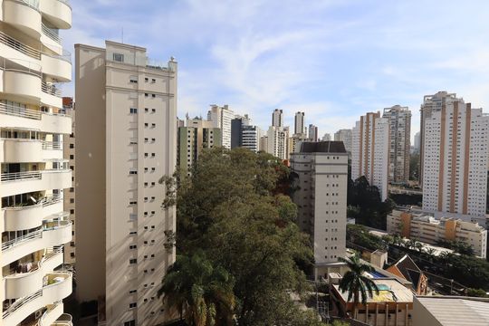 Vista da Suíte de apartamento à venda com 3 quartos, 105m² em Vila Andrade, São Paulo