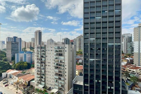 Vista da Varanda de apartamento à venda com 1 quarto, 47m² em Vila Anglo Brasileira, São Paulo