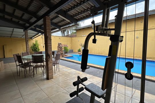 Área Comum - Academia de casa à venda com 3 quartos, 442m² em Jardim Ana Lúcia, Goiânia