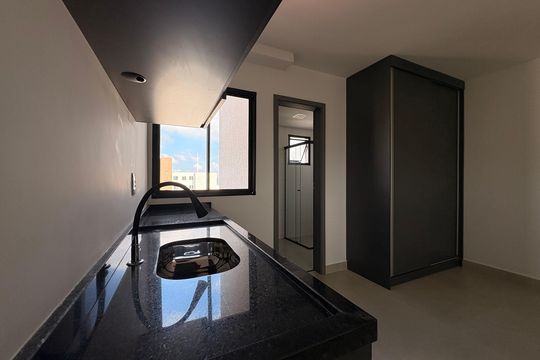 Cozinha de kitnet/studio para alugar com 1 quarto, 18m² em Vila Sao Pedro, Santo André